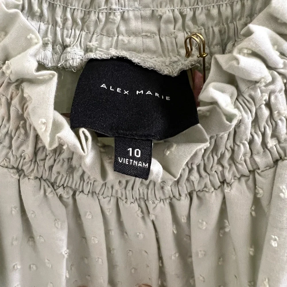 NWT Alex Marie Kaia Mockneck Tiered Midi Dress - Picture 9 of 11